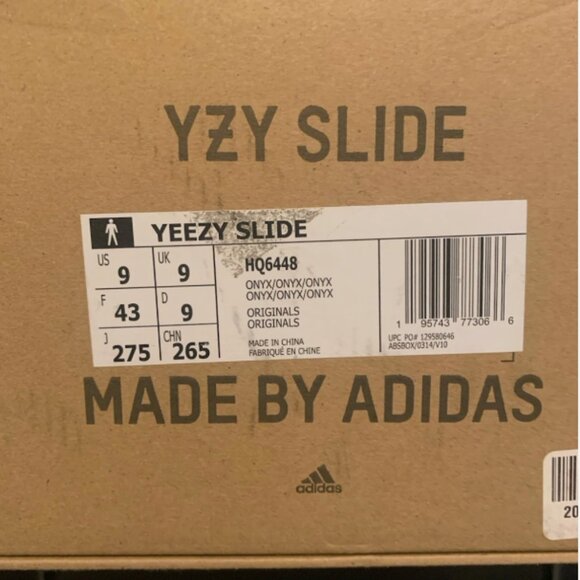 YEEZY SLIDE ADULT
Color: Dark Onyx 
Size: 9 - Picture 4 of 4